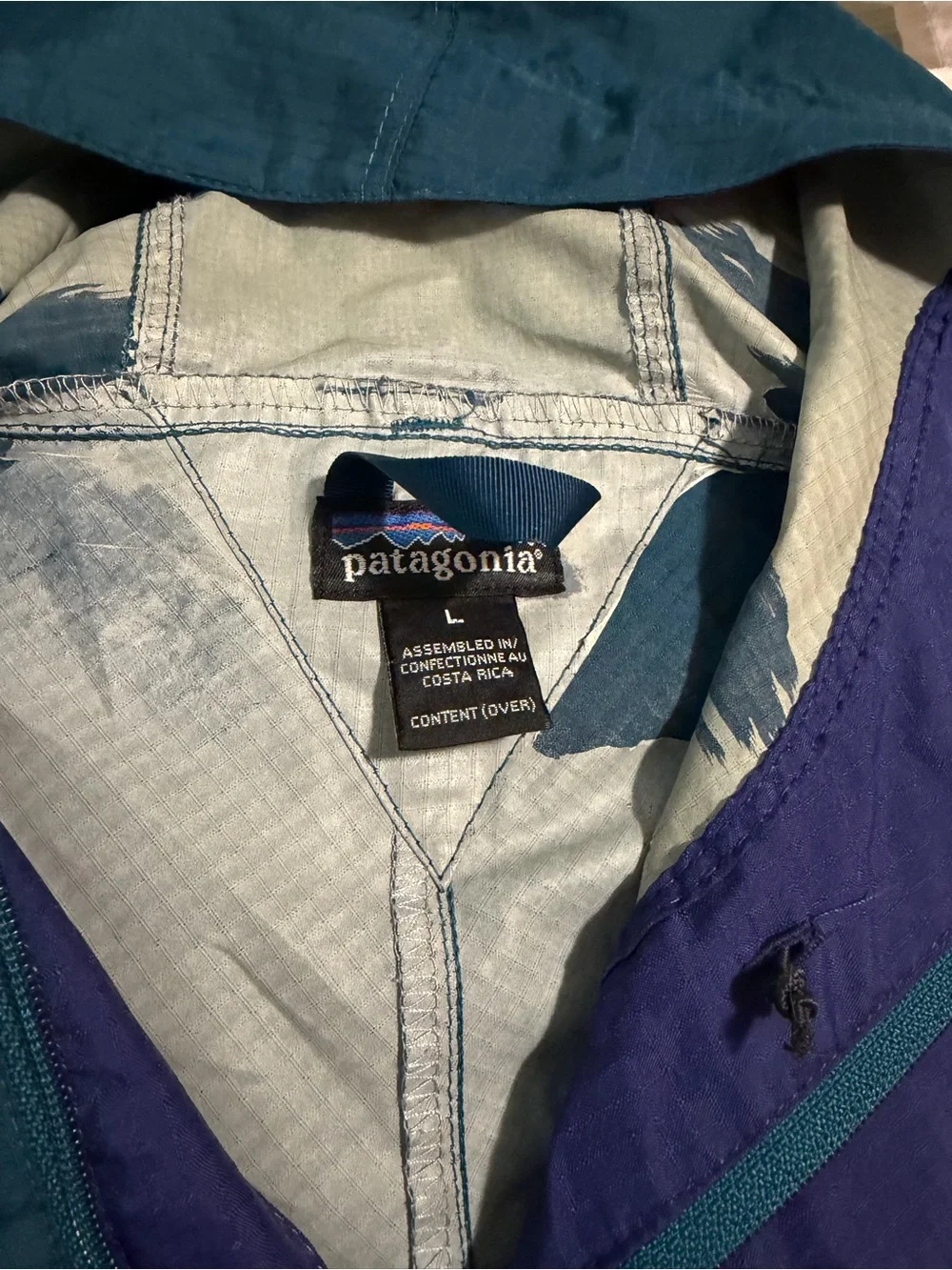 Patagonia Vintage 90s Anorak Mens large with two Patagonia Hats - Picture 8 of 14